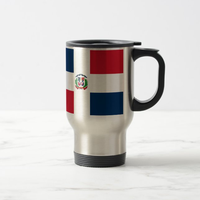 Mug De Voyage Drapeau dominicain (Droit)