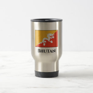 Mug De Voyage Drapeau du Bhoutan
