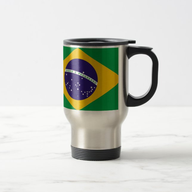 Mug De Voyage Drapeau du Brésil (Droit)