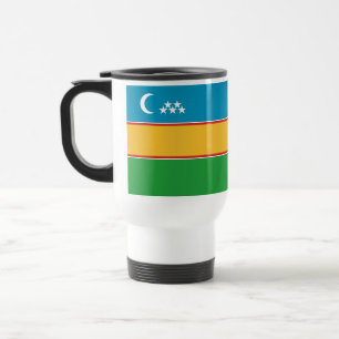 Mug De Voyage Drapeau du Karakalpakstan