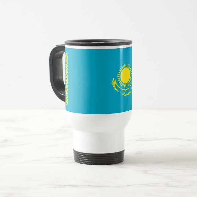 Mug De Voyage Drapeau du Kazakhstan (Devant gauche)
