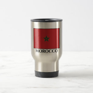Mug De Voyage Drapeau du Maroc