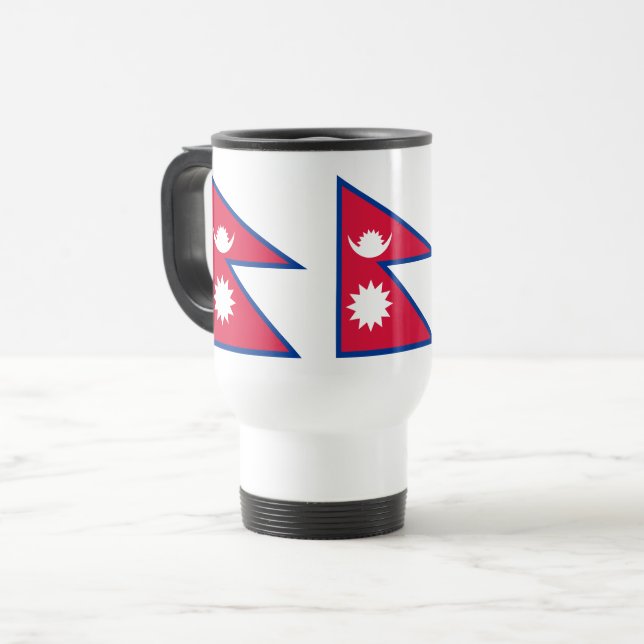 Mug De Voyage Drapeau du Népal (Devant gauche)