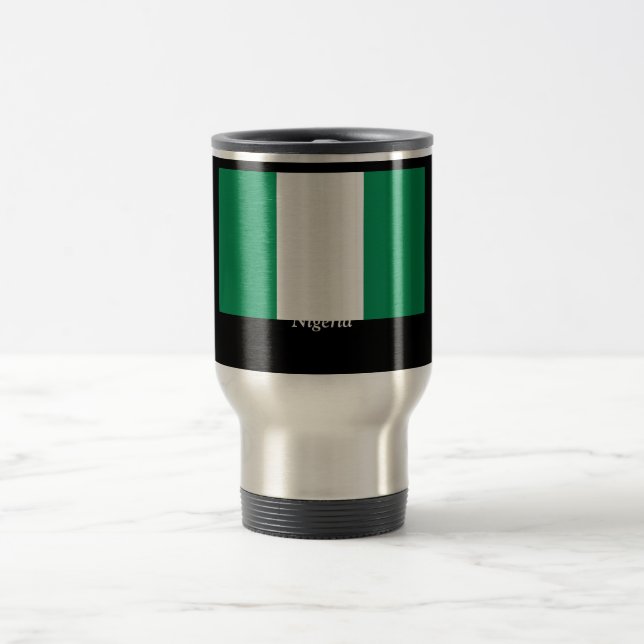 Mug De Voyage Drapeau du Nigéria (Centre)