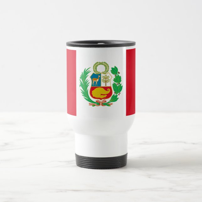 Mug De Voyage Drapeau du Pérou (Centre)