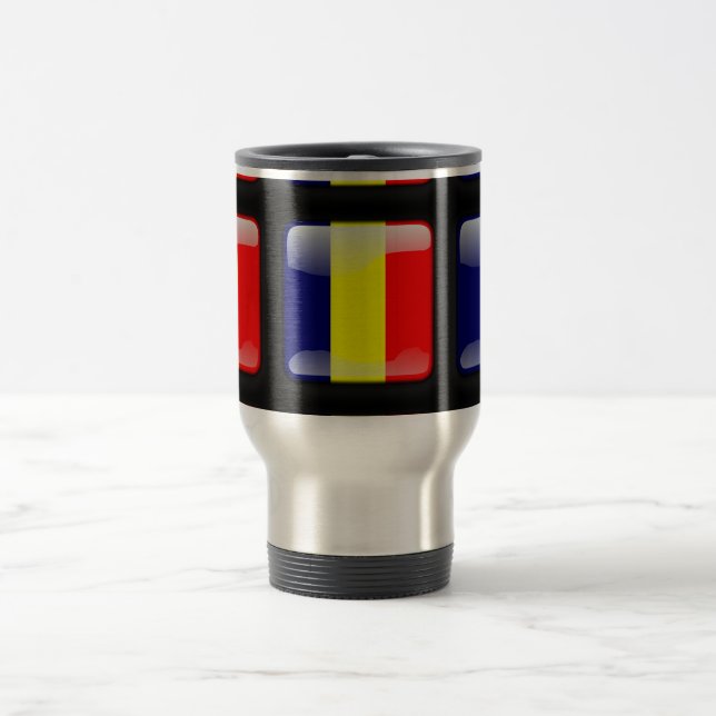 Mug De Voyage Drapeau du Tchad (Centre)