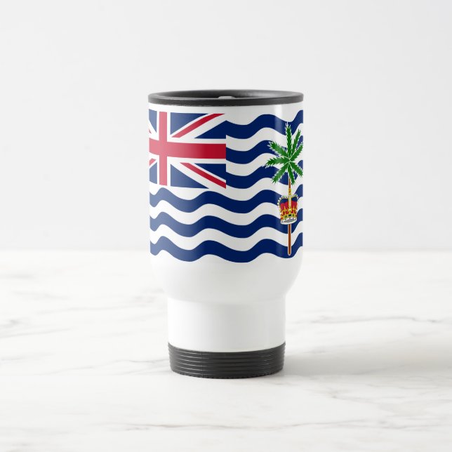 Mug De Voyage Drapeau du Territoire britannique de l'océan Indie (Centre)