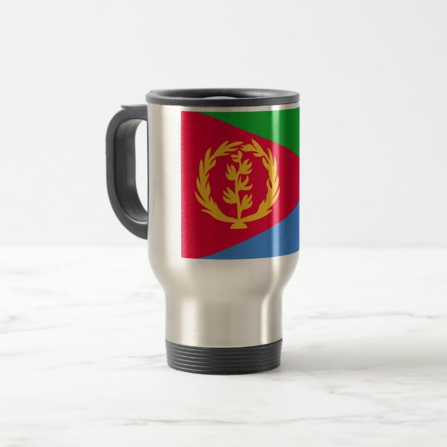 Mug De Voyage Drapeau Érythrée (Devant gauche)