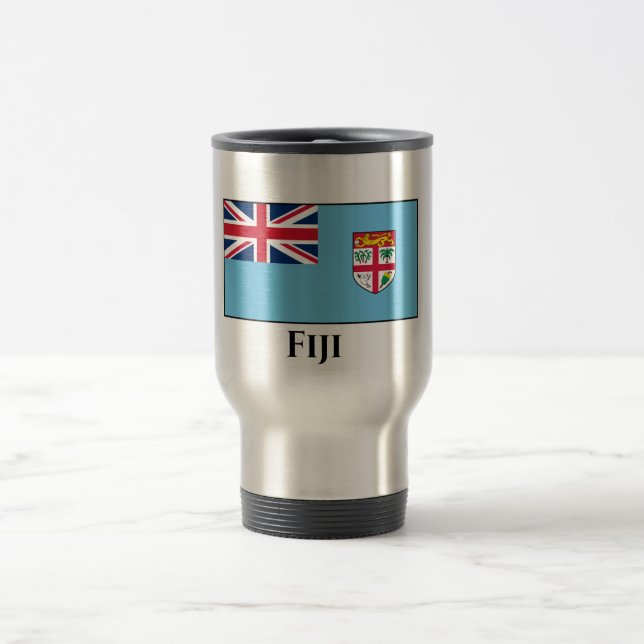Mug De Voyage Drapeau Fidji (Centre)