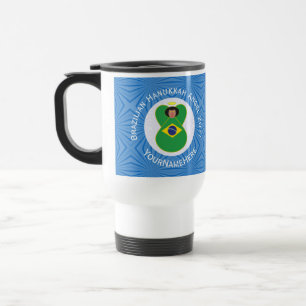 Mug De Voyage Drapeau Hanoukka Angel personnalisé