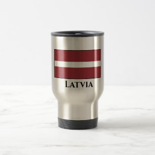 Mug De Voyage Drapeau letton