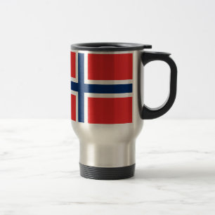 Mug De Voyage Drapeau norvégien traîne