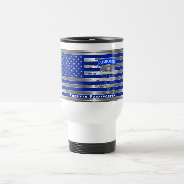 Mug De Voyage Drapeau Parachutiste américain spécialement conçu (Centre)