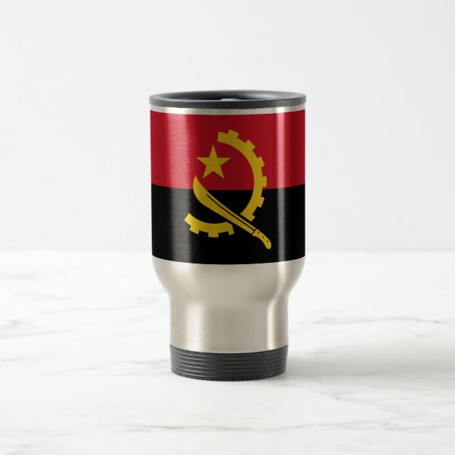 Mug De Voyage Drapeau patriotique angolais (Centre)