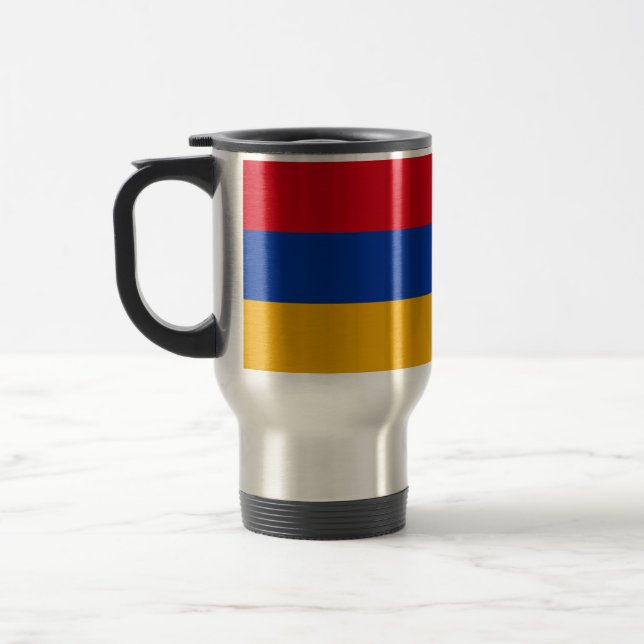 Mug De Voyage Drapeau patriotique arménien (Gauche)