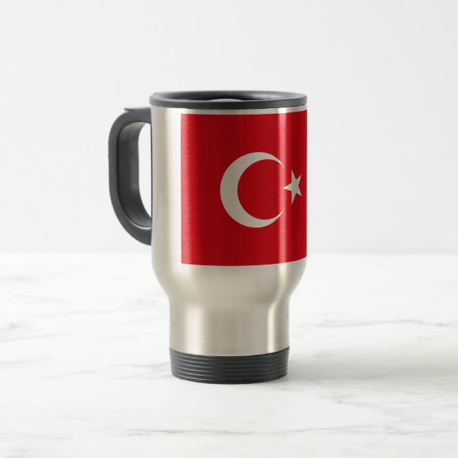 Mug De Voyage Drapeau turc (Devant gauche)