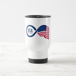 Mug De Voyage Drapeau USA Infini