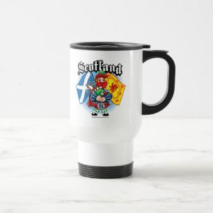 Mug De Voyage Drapeaux et joueur de pipeau de l'Ecosse