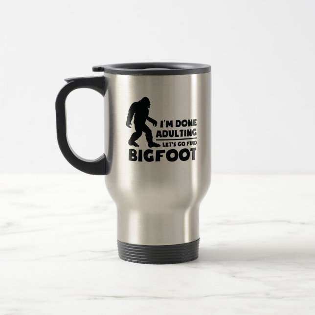 Mug De Voyage Drôle Allons chercher Bigfoot Cadeau (Gauche)