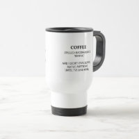 Drôle café épelé vers l'arrière est Eeffoc humoris