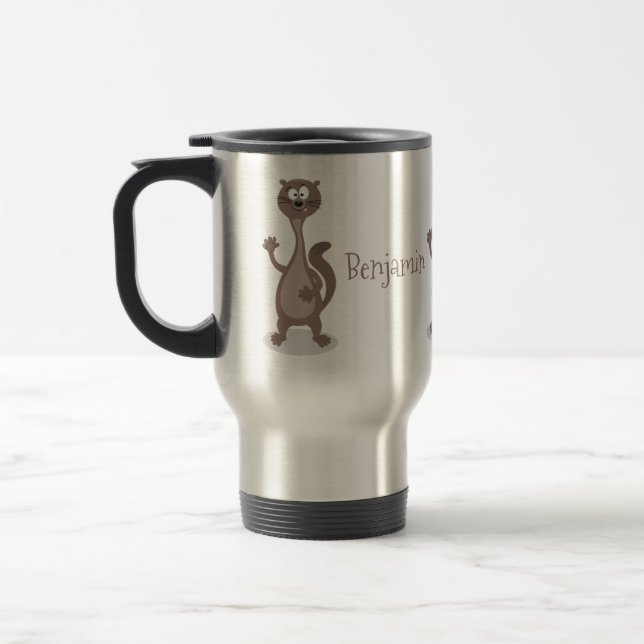 Mug De Voyage Drôle dessin animé en toile (Gauche)