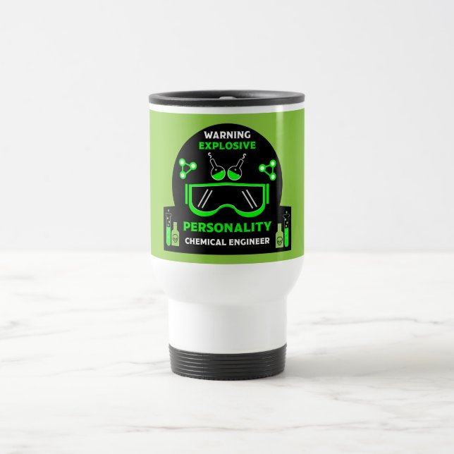 Mug De Voyage Drôle Ingénieur Chimique Cadeaux (Centre)