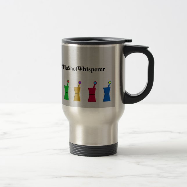 Mug De Voyage Drôle Pharmacien Grippe Balayée Gris (Droit)