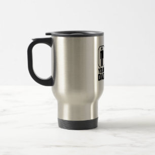 Mug De Voyage Drôle Ski "Ton père contre mon père" Design