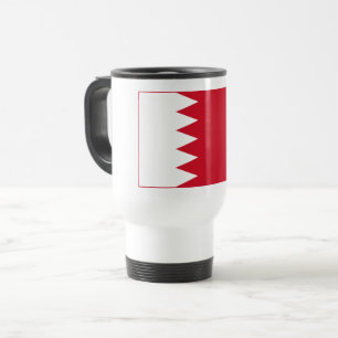 Mug de voyage du drapeau patriotique de Bahreïn