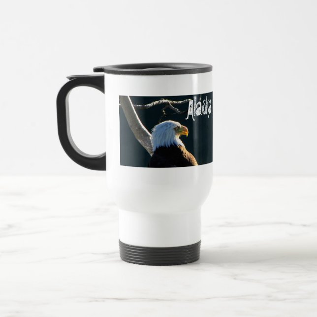 Mug De Voyage Eagle à l'attention ; L'Alaska (Gauche)