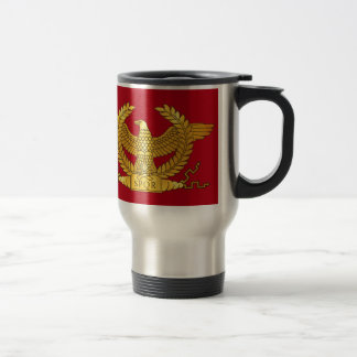 Mug De Voyage Eagle d'or romain sur le rouge