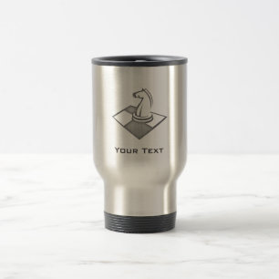 Mug De Voyage Échecs ; Métal-regard balayé