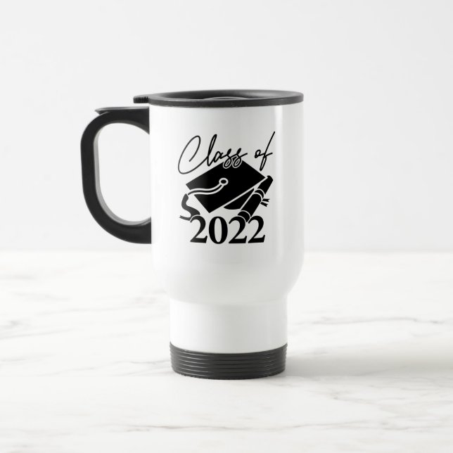 Mug De Voyage École Collège Classe de 2022 Graduation (Gauche)