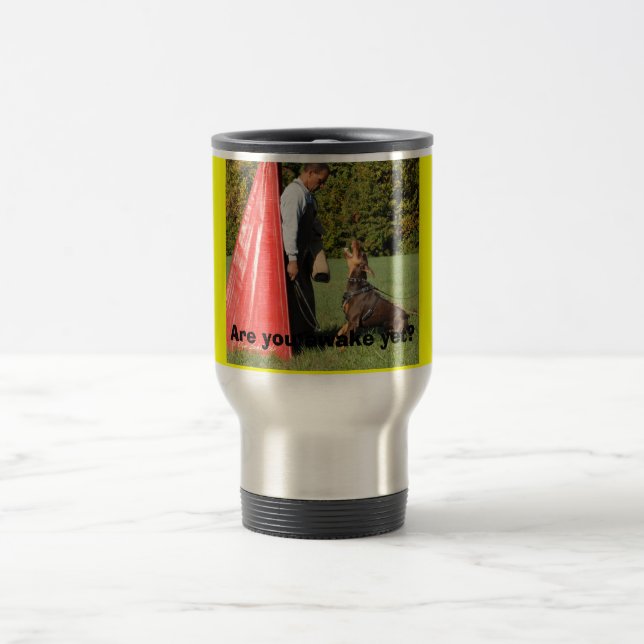 Mug De Voyage Écorce et prise de Schutzhund - customisées (Centre)