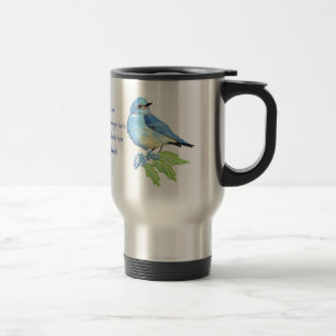 Mug De Voyage Écriture Encourageante Matthieu 6:26, Oiseaux