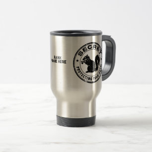 Mug De Voyage Écureuil Secret "Protégez vos noix" Personnalisé