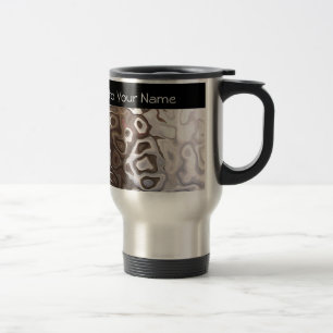 Mug De Voyage Effet Snakeskin Brown brillant