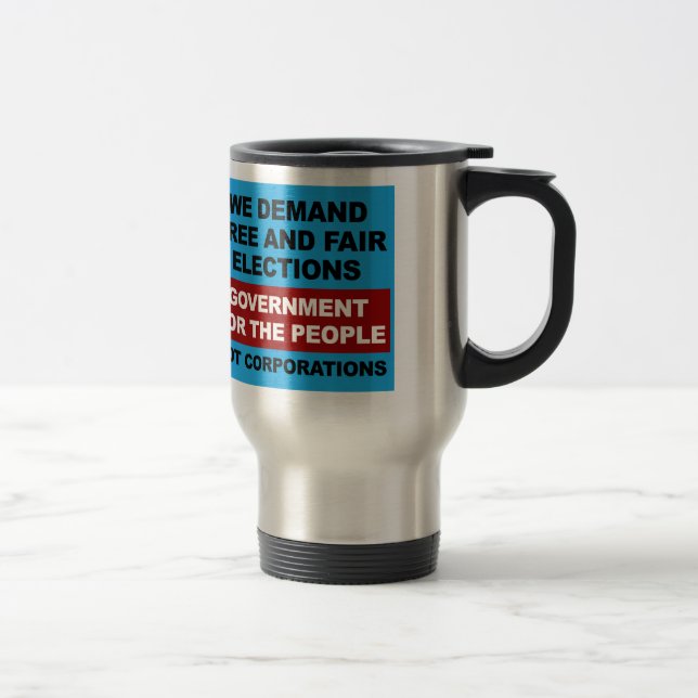 Mug De Voyage Élections libres et équitables (Droit)