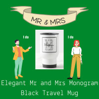 Élégant M. et Mme Monogram Black
