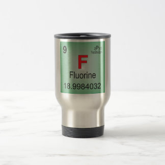 Mug De Voyage Élément individuel de fluor du Tableau périodique