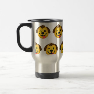 Mug De Voyage Emoji Perro Divertido – Estilo Kawaii para Amantes