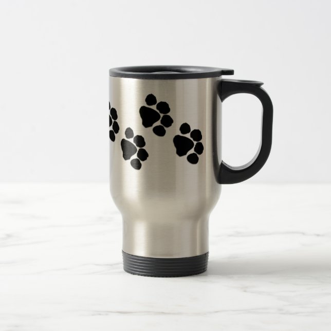 Mug De Voyage Empreintes de pattes animaux (Droit)