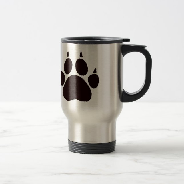 Mug De Voyage Empreintes de pattes de chat (Droit)