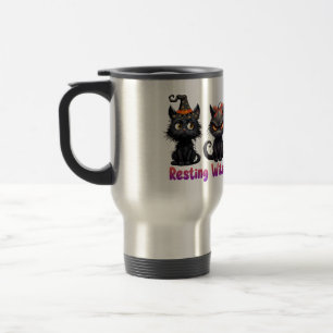 Mug De Voyage Enchanter le groupe de chats d'Halloween