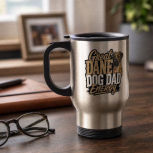 Mug De Voyage Énergie de papa de Grand Danois