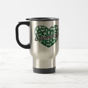 Mug De Voyage Entomologie Coeur rétro Blackboard Love
