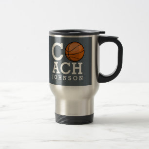 Mug De Voyage Entraîneur de football nommé fait sur commande