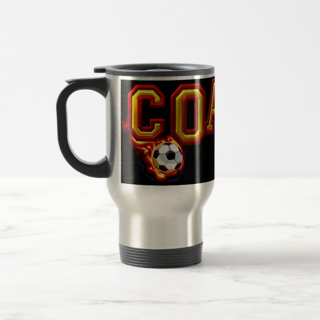 Mug De Voyage Entraîneur de soccer - SRF (Gauche)