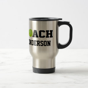 Mug De Voyage Entraîneur de tennis - personnalisé
