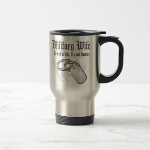 Mug De Voyage Épouse militaire fière